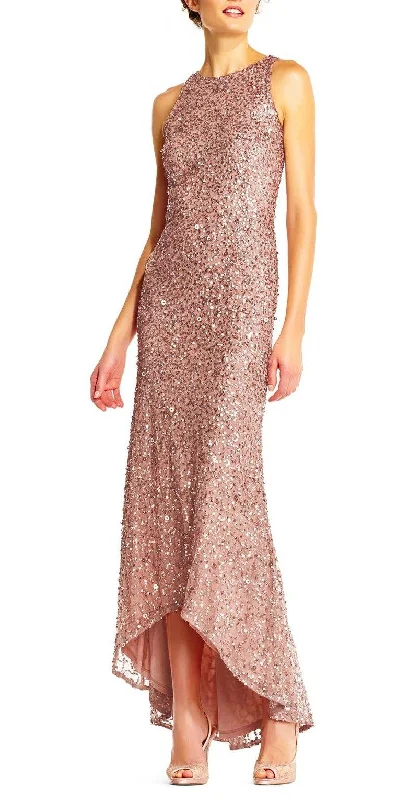 Tube Party Dresses with Sequined Belt for Ladies' Simple and Chic StyleAdrianna Papell AP1E201754 Crew Sleeveless Long Prom Dress Tube Party Dresses with Sequined Belt for Ladies' Simple and Chic StyleAdrianna Papell AP1E201754 Crew Sleeveless Long Prom Dress