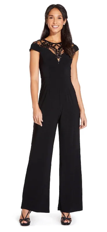Tube Party Dresses with Sequined Belt for Ladies' Simple and Chic StyleAdrianna Papell AP1E206569 Short Sleeve Formal Beaded Pant Suit Tube Party Dresses with Sequined Belt for Ladies' Simple and Chic StyleAdrianna Papell AP1E206569 Short Sleeve Formal Beaded Pant Suit