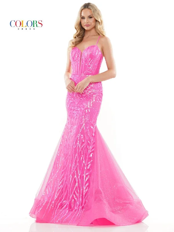 Party Dresses with Sequined Star Motifs and Sheer Sleeve for Ladies' Celestial and Elegant LookColors Dress Dress 3203