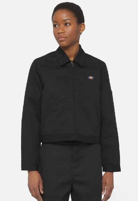 Longline jackets with a pleated front for a more formal lookDickies - Unlined Cropped Eisenhower Black - Jacket