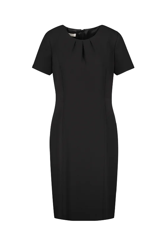 Party Dresses with Embroidered Tribal Patterns and Satin Sash and Beaded Waistband for Ladies' Cultural and Glamorous LookGerry Weber Contrast Trim Pencil Dress, Black