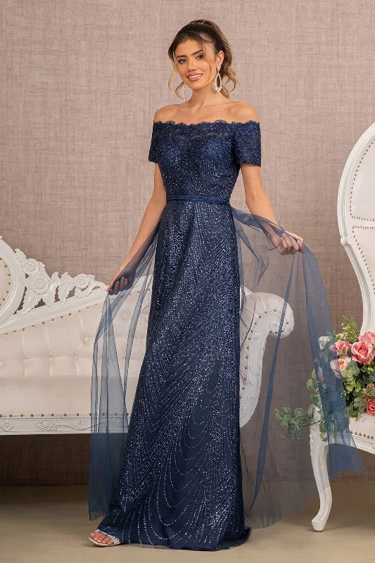 Organza Party Dresses with Sparkly Appliques for Ladies' Delicate and Dreamy LookGlitter Print Mesh Long Prom Dress Organza Party Dresses with Sparkly Appliques for Ladies' Delicate and Dreamy LookGlitter Print Mesh Long Prom Dress