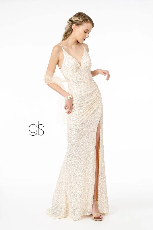 Party Dresses with Pleated Tulle Skirt and Sequined Geometric Shapes and Lace Overlay for Ladies' Princess and Feminine LookSequin Bodycon Long Prom Dress Party Dresses with Pleated Tulle Skirt and Sequined Geometric Shapes and Lace Overlay for Ladies' Princess and Feminine LookSequin Bodycon Long Prom Dress