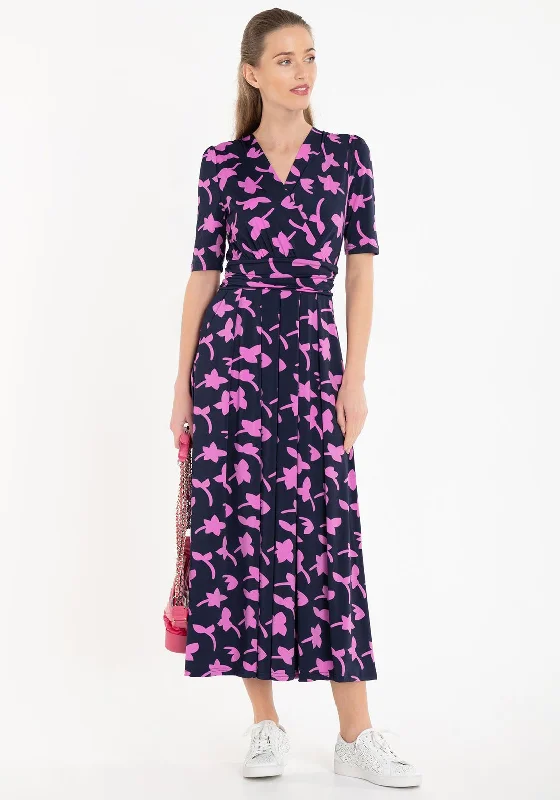 Party Dresses with Sequined Geometric Shapes and Lace and Chiffon Blend for Ladies' Modern and Feminine LookJolie Moi Amaka Leaf Print Jersey Maxi Dress, Navy & Pink Party Dresses with Sequined Geometric Shapes and Lace and Chiffon Blend for Ladies' Modern and Feminine LookJolie Moi Amaka Leaf Print Jersey Maxi Dress, Navy & Pink