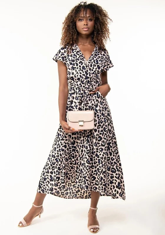 Long Party Dresses with Train for Ladies' Red Carpet EventsJolie Moi Lola Leopard Print Dipped Hem Dress, Pink Multi Long Party Dresses with Train for Ladies' Red Carpet EventsJolie Moi Lola Leopard Print Dipped Hem Dress, Pink Multi