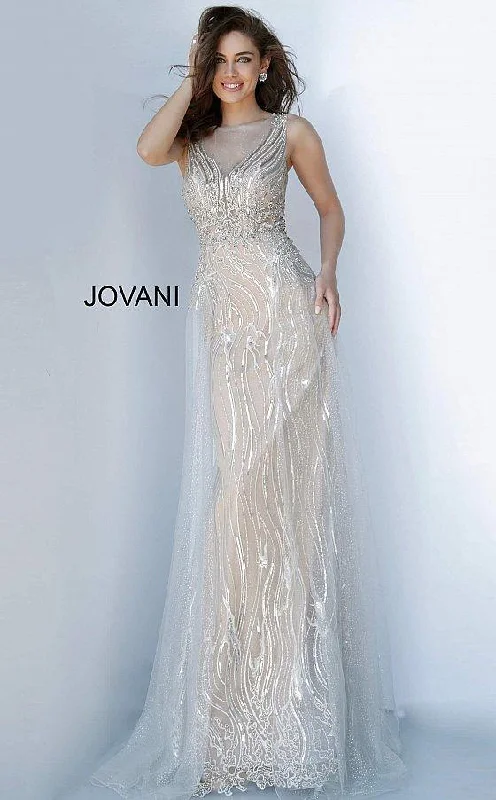 Party Dresses with Sheer Sleeve and Sequined Cuffs and Embroidered Bodice for Ladies' Elegant and Sparkly LookJovani 2352 Prom Long Formal Evening Gown Party Dresses with Sheer Sleeve and Sequined Cuffs and Embroidered Bodice for Ladies' Elegant and Sparkly LookJovani 2352 Prom Long Formal Evening Gown