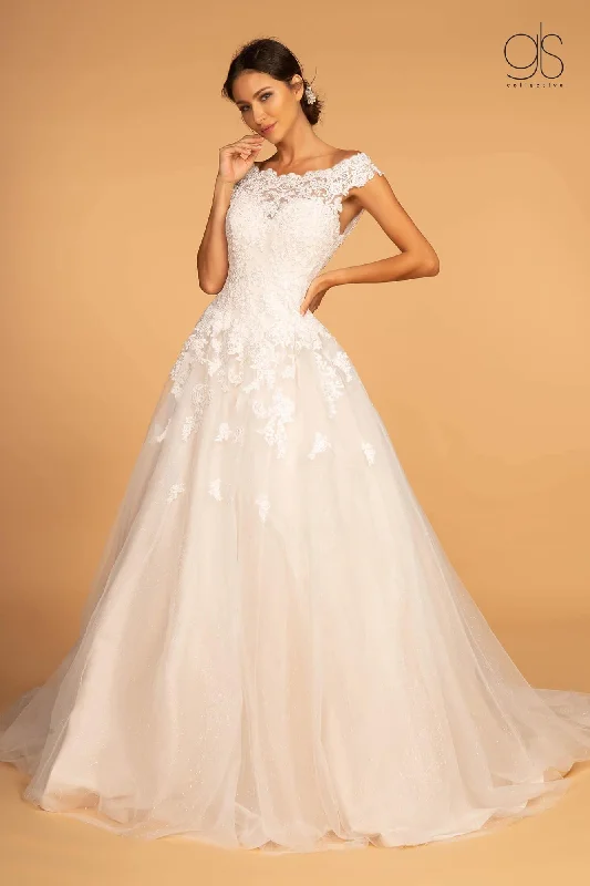 Party Dresses with Sequined Hearts and Ruffled Hem and Satin and Lace Combo for Ladies' Romantic and Feminine LookLong A-Line Wedding Dress Sale Party Dresses with Sequined Hearts and Ruffled Hem and Satin and Lace Combo for Ladies' Romantic and Feminine LookLong A-Line Wedding Dress Sale
