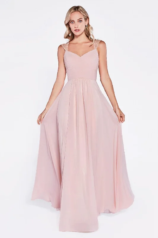 Party Dresses with Satin and Lace Trimmed Neckline and Ruffled Sleeves for Ladies' Sophisticated and Girly LookCinderella Divine CD7461 Long Cap Sleeve Formal Dress Bridesmaid Party Dresses with Satin and Lace Trimmed Neckline and Ruffled Sleeves for Ladies' Sophisticated and Girly LookCinderella Divine CD7461 Long Cap Sleeve Formal Dress Bridesmaid