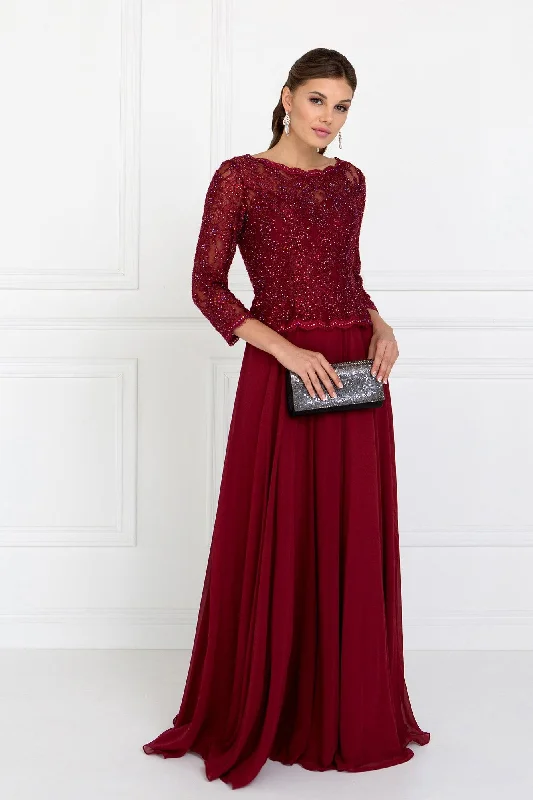 Party Dresses with Beaded Floral Wreath on the Bodice and Tulle Skirt for Ladies' Delicate and Festive LookLong Mother of the Bride Dress Formal Gown Party Dresses with Beaded Floral Wreath on the Bodice and Tulle Skirt for Ladies' Delicate and Festive LookLong Mother of the Bride Dress Formal Gown