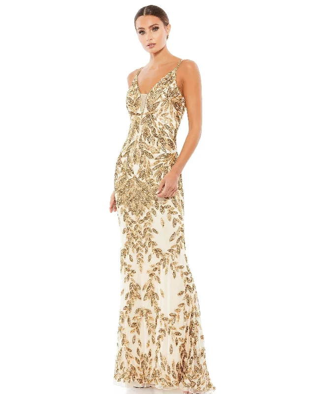 Party Dresses with Embroidered Birds and Sequined Floral Motifs for Ladies' Nature Inspired and Elegant LookMac Duggal Embellished Gold Leaf Evening Gown Sale Party Dresses with Embroidered Birds and Sequined Floral Motifs for Ladies' Nature Inspired and Elegant LookMac Duggal Embellished Gold Leaf Evening Gown Sale