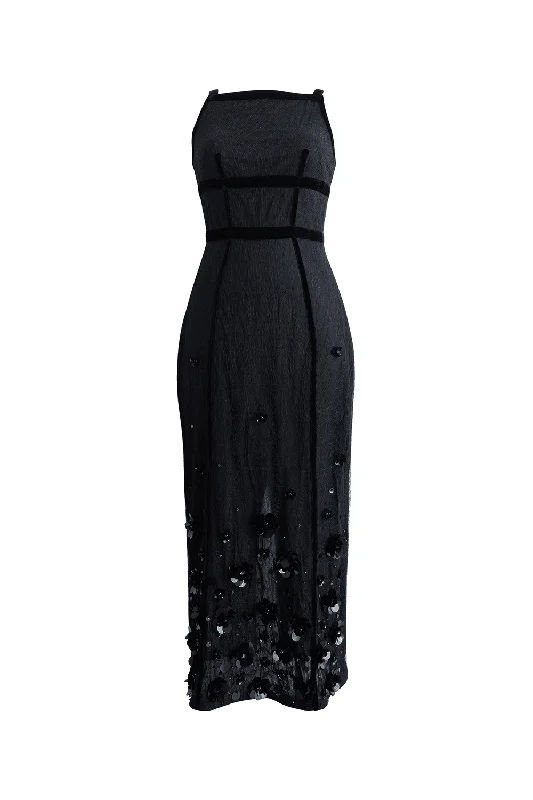 Party Dresses with Ruffled Sleeves and High Neck for Ladies' Dramatic and Elegant LookOlivia Pencil Square Neck Velvet Maxi Dress Party Dresses with Ruffled Sleeves and High Neck for Ladies' Dramatic and Elegant LookOlivia Pencil Square Neck Velvet Maxi Dress