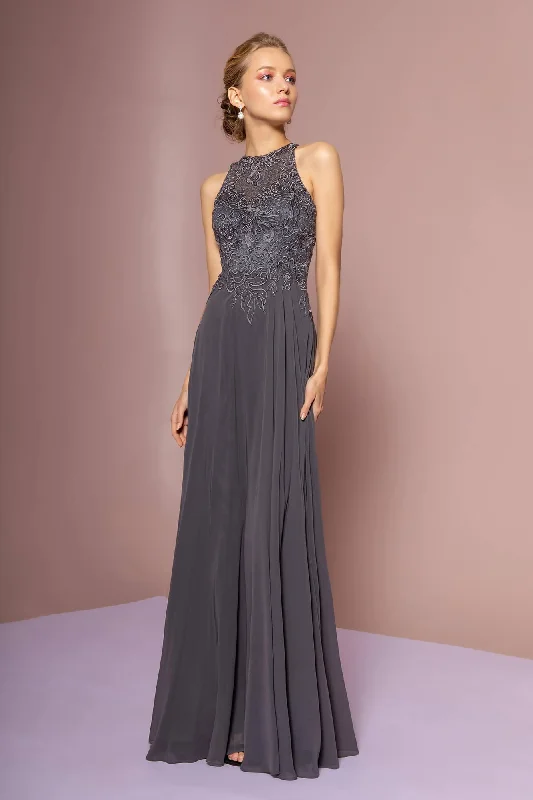 Backless Party Dresses with Rhinestone Embellishments for Ladies' Sexy LookSleeveless Long Prom Gown Formal Dress Backless Party Dresses with Rhinestone Embellishments for Ladies' Sexy LookSleeveless Long Prom Gown Formal Dress