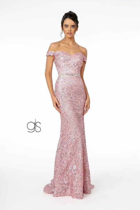 Party Dresses with Ruffled Sleeveless Top and Sequined Bodice and Tulle Skirt and Beaded Waistband for Ladies' Dramatic and Glamorous LookGlitter Netting Mermaid Long Prom Dress Party Dresses with Ruffled Sleeveless Top and Sequined Bodice and Tulle Skirt and Beaded Waistband for Ladies' Dramatic and Glamorous LookGlitter Netting Mermaid Long Prom Dress