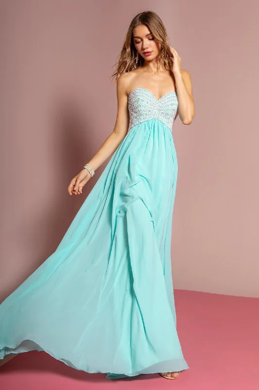 Taffeta Party Dresses with Pleated Bodice for Ladies' Structured and Formal LookStrapless Long Prom Evening Gown Taffeta Party Dresses with Pleated Bodice for Ladies' Structured and Formal LookStrapless Long Prom Evening Gown