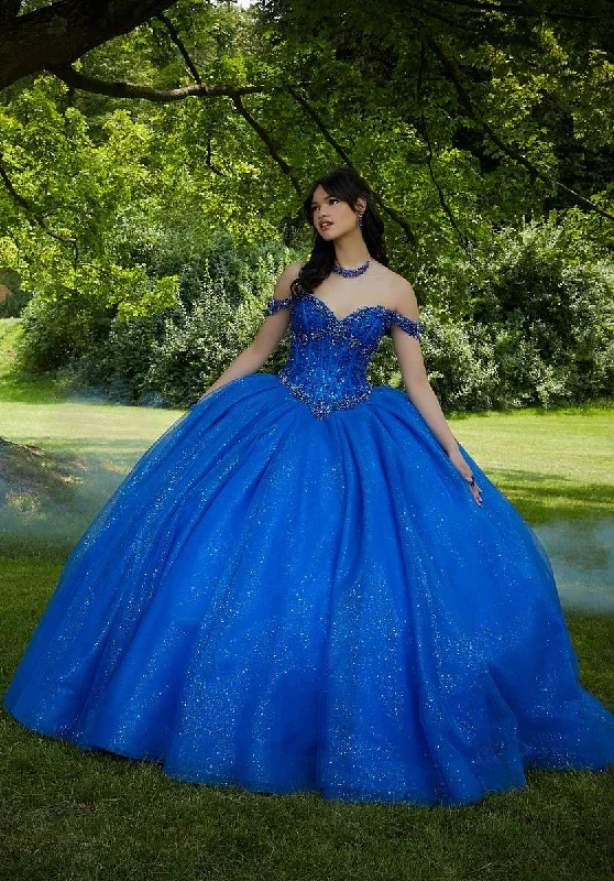 Tiered Party Dresses with Floral Applique for Ladies' Garden PartiesVizcaya by Morilee Tulle Quince Dress 89453 Tiered Party Dresses with Floral Applique for Ladies' Garden PartiesVizcaya by Morilee Tulle Quince Dress 89453
