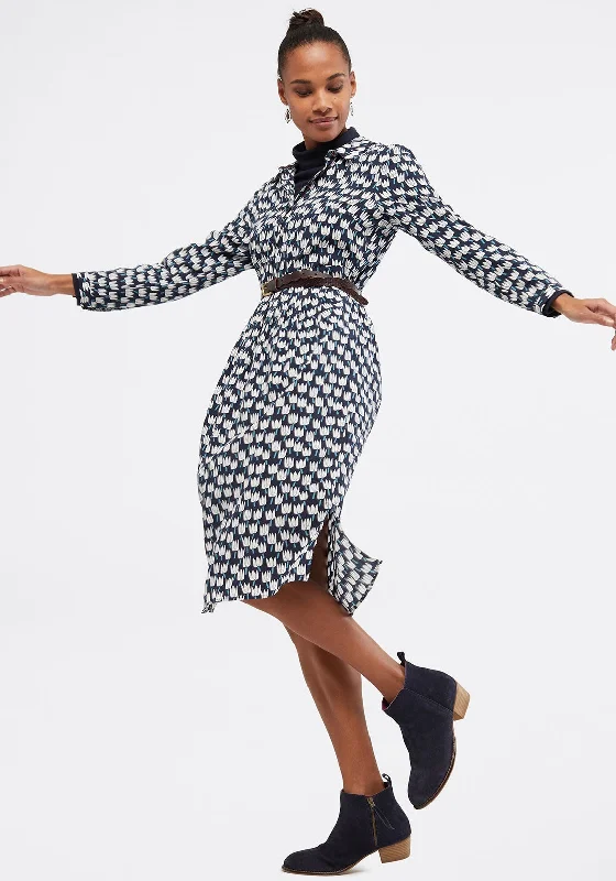 Party Dresses with Sequined Bodice and Chiffon Skirt for Ladies' Elegant ContrastWhite Stuff Angela Printed Shirt Dress, Navy Multi Party Dresses with Sequined Bodice and Chiffon Skirt for Ladies' Elegant ContrastWhite Stuff Angela Printed Shirt Dress, Navy Multi