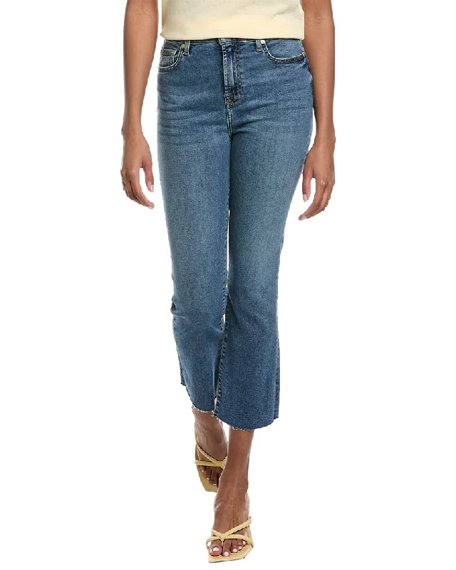 Retro - style denim jeans from a specific era such as the 50s or 60s7 For All Mankind Felicity High-Waist Slim Kick Jean