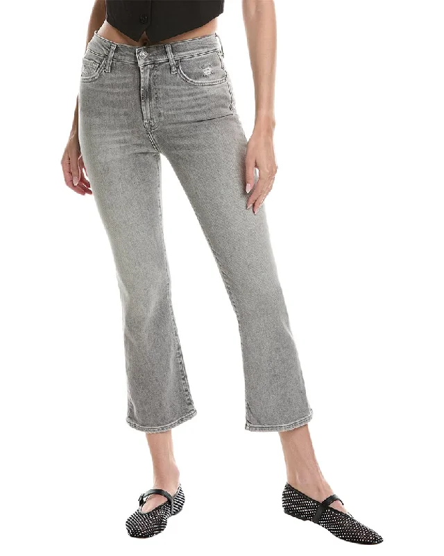 Zip - fly denim jeans for easy on - and - off convenience7 For All Mankind Luxe Vintage High-Waist Imprint Slim Kick Jean