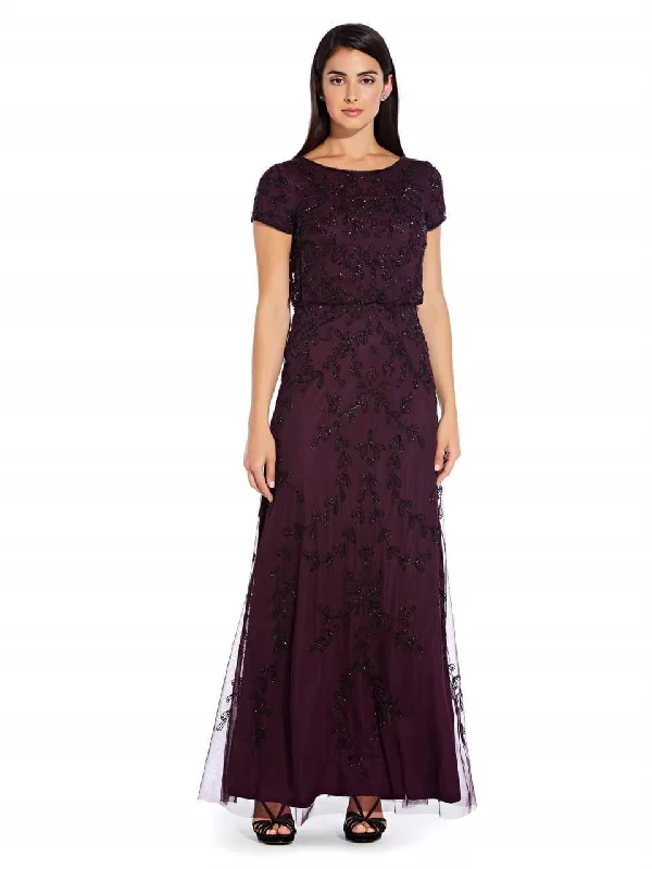 Sleeveless Party Dresses with Sequined Neckline for Ladies' Glamorous AppealAdrianna Papell AP1E205303 Mother of the Bride Long Dress Formal Sleeveless Party Dresses with Sequined Neckline for Ladies' Glamorous AppealAdrianna Papell AP1E205303 Mother of the Bride Long Dress Formal
