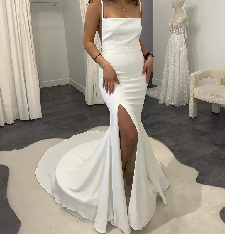 Off Shoulder Chiffon Wedding Dresses with Ruffled Hem for a Feminine TouchAlyssa Kristin Natalie Off Shoulder Chiffon Wedding Dresses with Ruffled Hem for a Feminine TouchAlyssa Kristin Natalie