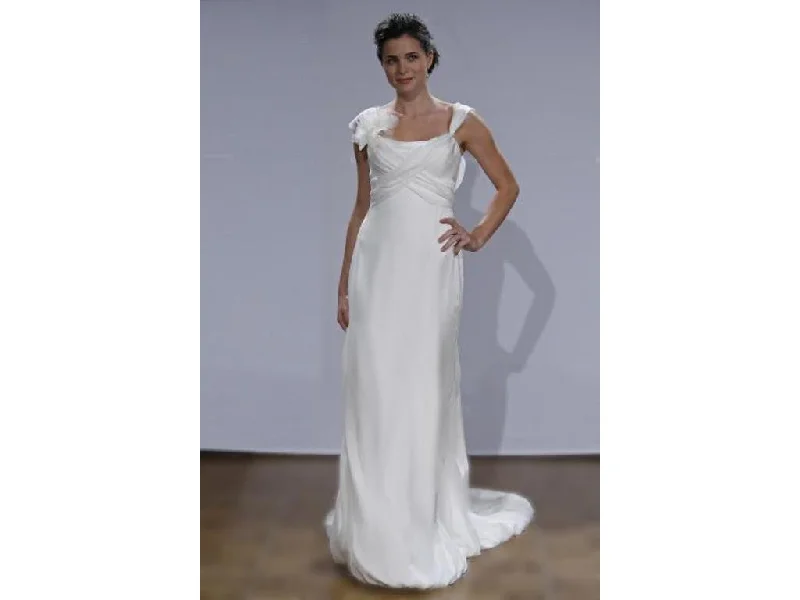 Wedding Dresses with Tassel Hem and Metallic Lace and Sequined Geometric Shapes and Satin Ribbon and Belt for a Boho and Luxurious LookAmy Kuschel Hope Wedding Dresses with Tassel Hem and Metallic Lace and Sequined Geometric Shapes and Satin Ribbon and Belt for a Boho and Luxurious LookAmy Kuschel Hope