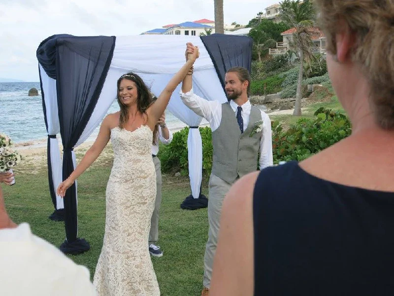 Lace Trimmed Wedding Dresses with Backless Design for a Sexy VibeAnna Maier Lyon