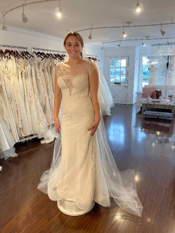 Wedding Dresses with Embroidered Tribal Patterns and Satin Sash and Beaded Waistband and Tulle Skirt for a Cultural and Stylish LookAnne Barge Sequoia Wedding Dresses with Embroidered Tribal Patterns and Satin Sash and Beaded Waistband and Tulle Skirt for a Cultural and Stylish LookAnne Barge Sequoia
