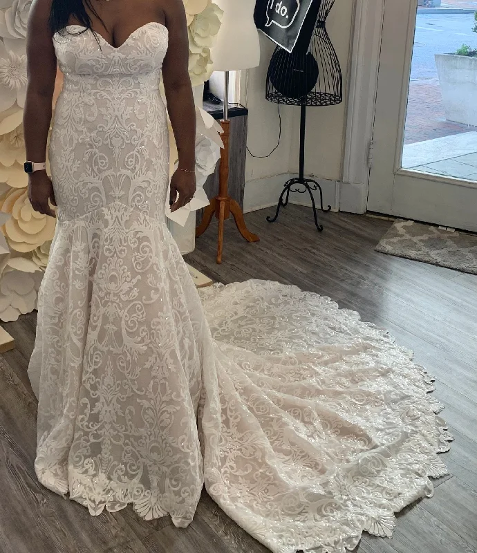 Organza Wedding Dresses with Sparkly Appliques and Beaded Waist for a Fairy Tale LookAshley & Justin 10699 Organza Wedding Dresses with Sparkly Appliques and Beaded Waist for a Fairy Tale LookAshley & Justin 10699
