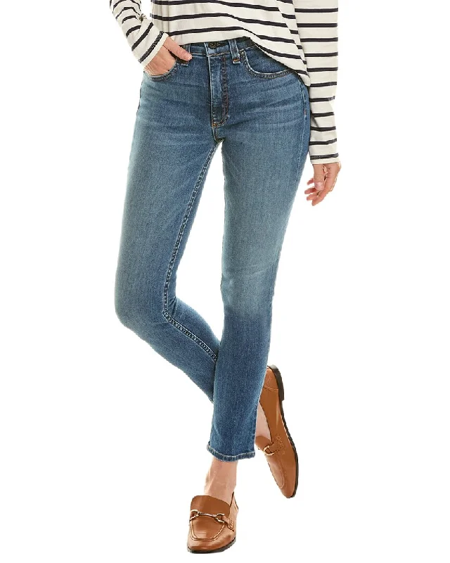 Mid - rise denim jeans for a balanced and comfortable fit for all body typesASKK NY Light Vintage Mid Rise Skinny Jean