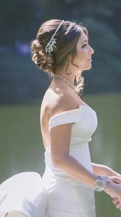 Wedding Dresses with Sequined Hearts and Ruffled Hem and Satin and Lace Combo and Bow at the Waist and Embroidered Floral Patterns and Belt for a Romantic and Sweet LookAustin Scarlett Augusta Wedding Dresses with Sequined Hearts and Ruffled Hem and Satin and Lace Combo and Bow at the Waist and Embroidered Floral Patterns and Belt for a Romantic and Sweet LookAustin Scarlett Augusta