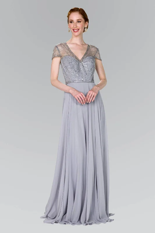 Party Dresses with Embroidered Party Animals and Colorful Sequins for Ladies' Themed Party FunMother of the Bride Chiffon Long Dress Formal Party Dresses with Embroidered Party Animals and Colorful Sequins for Ladies' Themed Party FunMother of the Bride Chiffon Long Dress Formal