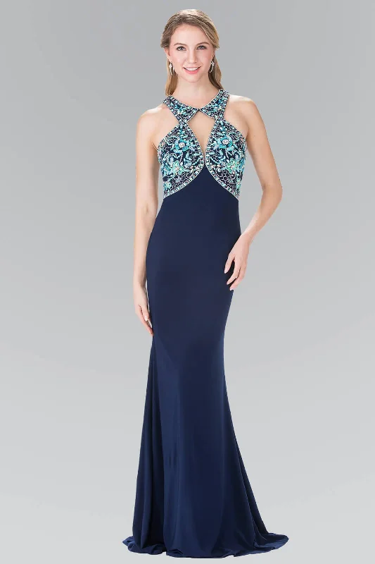 Sexy Backless Satin Party Dresses for Ladies' Night OutLong Formal Prom Beaded Halter Dress Evening Gown Sexy Backless Satin Party Dresses for Ladies' Night OutLong Formal Prom Beaded Halter Dress Evening Gown