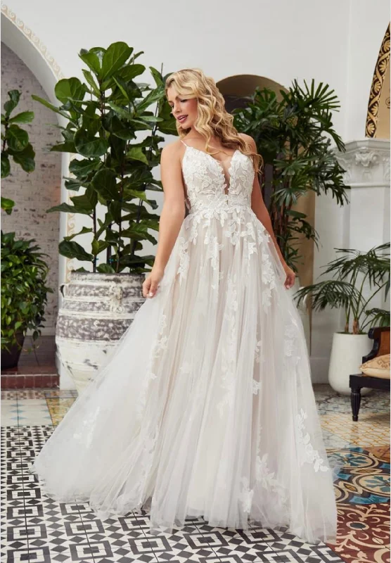 Wrap Style Wedding Dresses with Belt for a Comfortable and Stylish OptionCasablanca CALLIE BL354