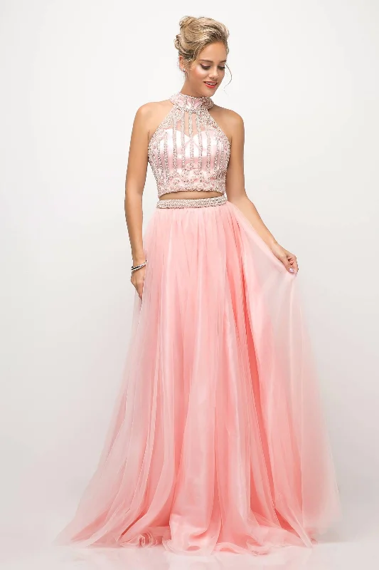 Party Dresses with Sequined Fringe and Tulle Overlay for Ladies' Dazzling and Playful LookCinderella Divine CD8994 Long Ball Gown Beaded 2 Piece Prom Dress Party Dresses with Sequined Fringe and Tulle Overlay for Ladies' Dazzling and Playful LookCinderella Divine CD8994 Long Ball Gown Beaded 2 Piece Prom Dress