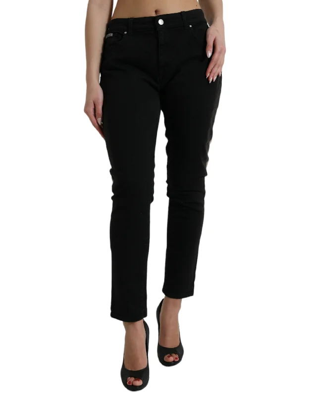 Denim jeans for a wedding as a guest in a more casual weddingDolce & Gabbana   Two Tone blue Logo Skinny Women's Jeans