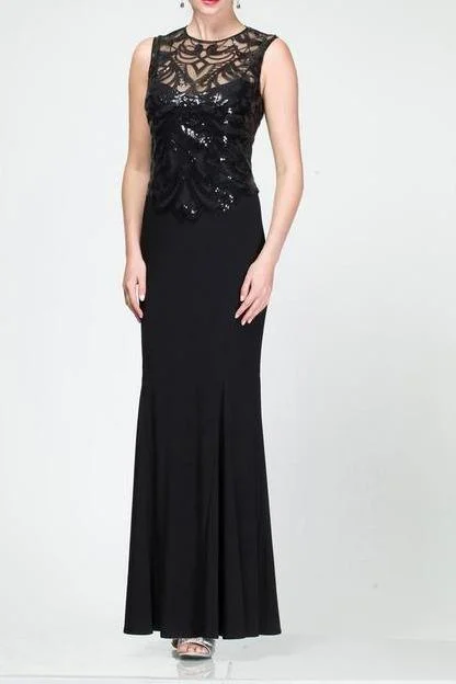 Party Dresses with Rhinestone Embellishments and Sheer Sleeves for Ladies' Luxurious and Alluring LookEmma Street Long Evening Gown Formal Prom Dress Party Dresses with Rhinestone Embellishments and Sheer Sleeves for Ladies' Luxurious and Alluring LookEmma Street Long Evening Gown Formal Prom Dress