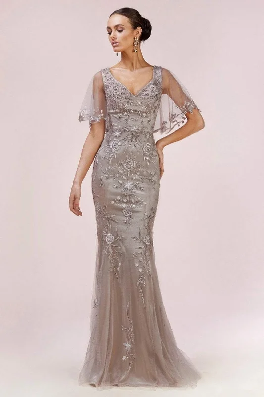 Empire Waist Party Dresses with Satin Sash for Ladies' Curvy Figure FlatteringAndrea & Leo CDA0553 Fit and Flare Long Prom Gown Empire Waist Party Dresses with Satin Sash for Ladies' Curvy Figure FlatteringAndrea & Leo CDA0553 Fit and Flare Long Prom Gown
