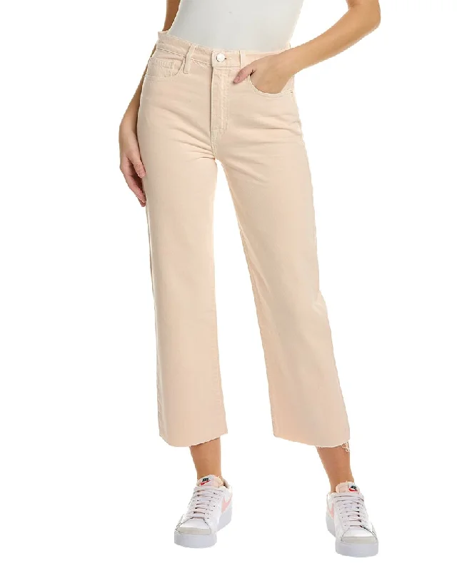 Flare - leg denim jeans with a 70s - style bell - bottom design for a retro lookFRAME Denim Le Jane Stoned Nude Pink Crop Jean