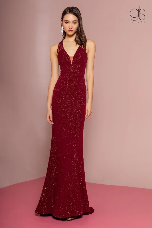 Backless Party Dresses with Rhinestone Embellishments for Ladies' Sexy LookLong Formal Sleeveless Prom Open Back Backless Party Dresses with Rhinestone Embellishments for Ladies' Sexy LookLong Formal Sleeveless Prom Open Back