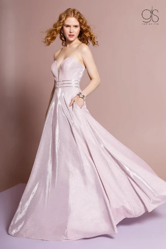 Party Dresses with Sheer Sleeve and Sequined Cuffs and Bow at the Waist for Ladies' Elegant and Sweet LookLong Prom Dress Formal Ball Gown with Pockets Party Dresses with Sheer Sleeve and Sequined Cuffs and Bow at the Waist for Ladies' Elegant and Sweet LookLong Prom Dress Formal Ball Gown with Pockets
