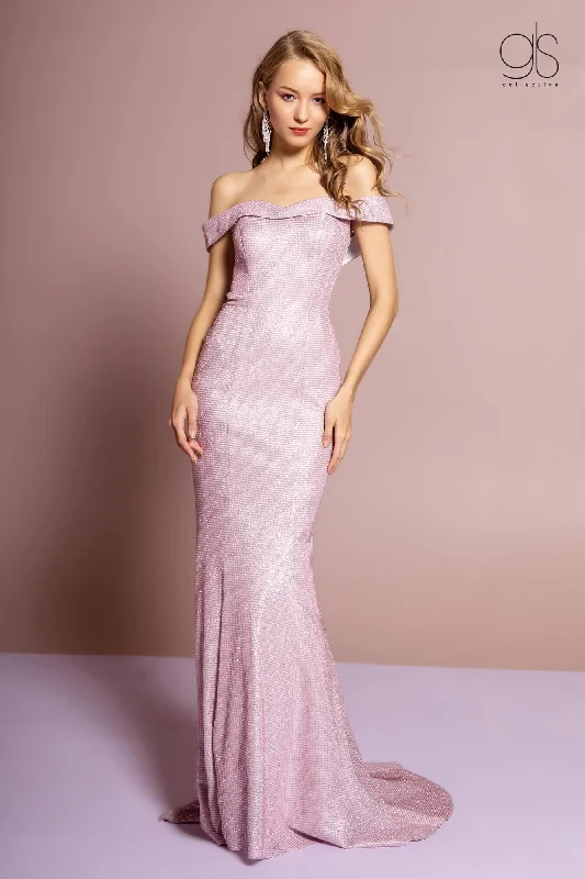 Chiffon Party Dresses with Embroidered Cuffs for Ladies' Elegant TouchLong Formal Off Shoulder Prom Dress Chiffon Party Dresses with Embroidered Cuffs for Ladies' Elegant TouchLong Formal Off Shoulder Prom Dress