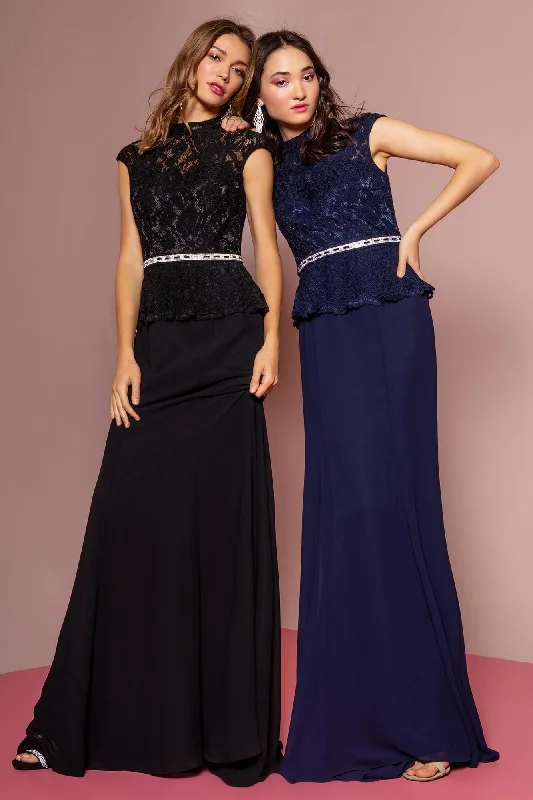 One Shoulder Party Dresses with Lace Overlay for Ladies' Sophisticated AppealProm Cap Sleeve Peplum Evening Long Dress One Shoulder Party Dresses with Lace Overlay for Ladies' Sophisticated AppealProm Cap Sleeve Peplum Evening Long Dress