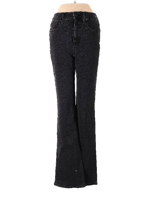 Acid - wash denim jeans with a retro 80s - inspired aestheticHigh-Rise Bootleg Jeans in Dark Wash Acid - wash denim jeans with a retro 80s - inspired aestheticHigh-Rise Bootleg Jeans in Dark Wash