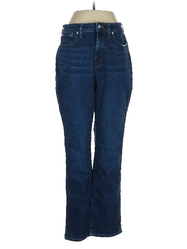 Stretch - cotton blend denim jeans for enhanced flexibility and comfortHigh-Rise Bootleg Jeans in Dark Wash