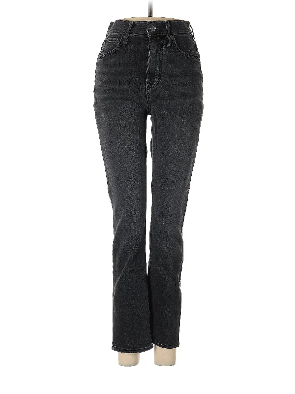 Denim jeans for a countryside getaway for a laid - back and rustic lookHigh-Rise Bootleg Jeans in Dark Wash
