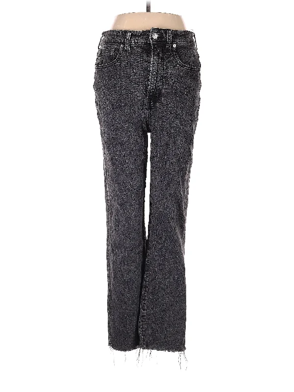 Light - wash denim jeans in a straight - leg silhouette for a fresh and summery feelHigh-Rise Bootleg Jeans in Dark Wash