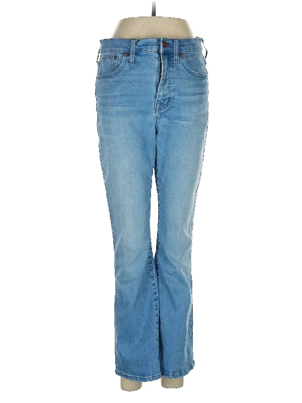 Belt - looped denim jeans with wide belt loops to fit statement beltsHigh-Rise Bootleg Jeans in Light Wash