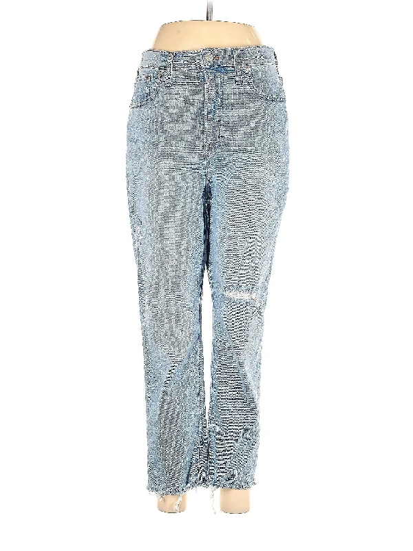 Denim jeans for a hiking trip to provide freedom of movement and durabilityHigh-Rise Bootleg Jeans in Light Wash