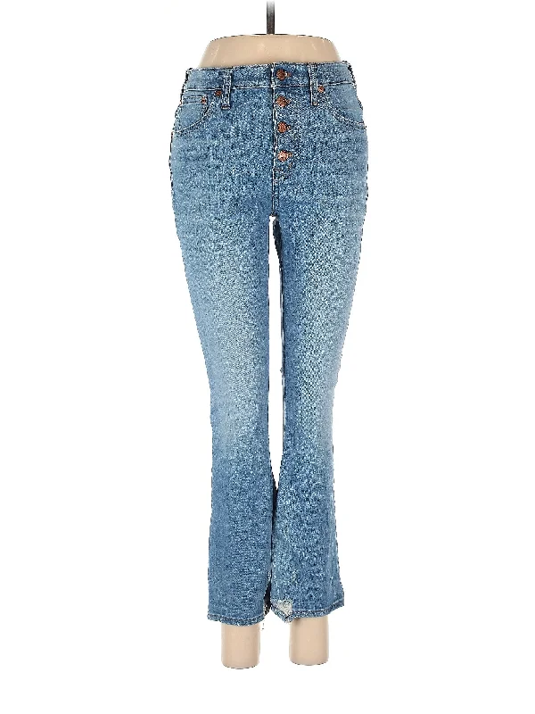Denim jeans for a skiing holiday to wear under ski pantsHigh-Rise Bootleg Jeans in Light Wash