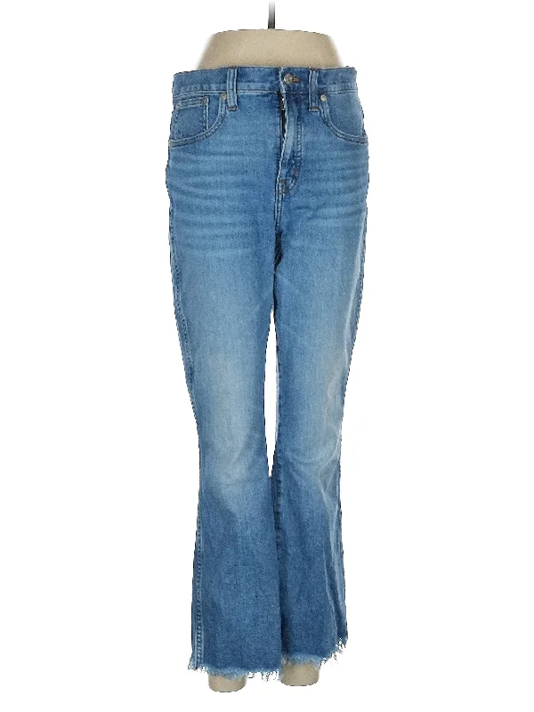 Thermal - lined denim jeans for warmth in cold weatherHigh-Rise Bootleg Jeans in Medium Wash